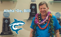 The photo that Hawai’I Pacific used when announcing Bill Powers’ retirement 10 months ago on August 12, 2022.